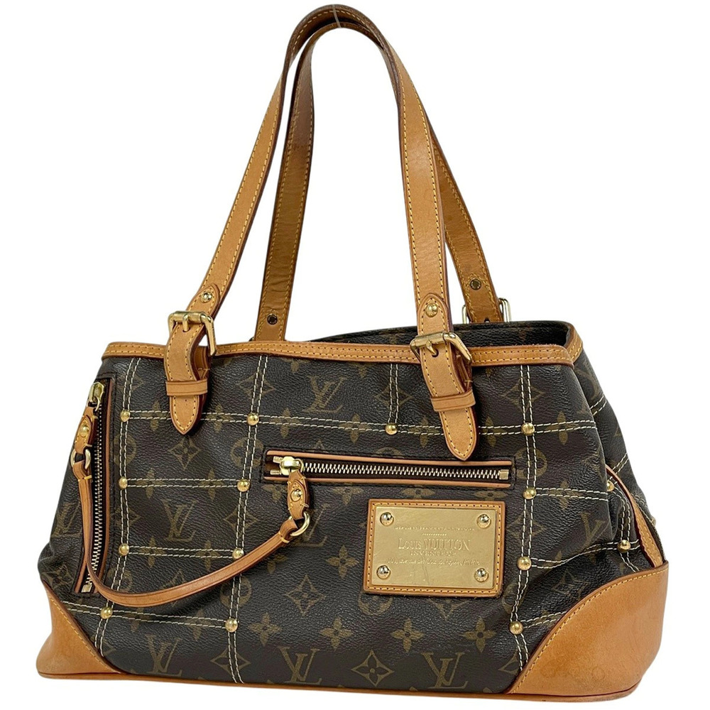 Louis Vuitton Rivet Handbag Monogram Brown